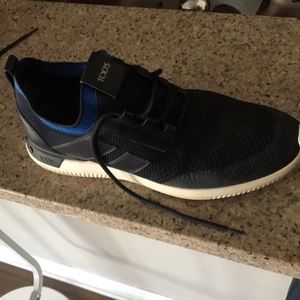 lovely tod’s black and blue sneakers 6/1-2 mint condition